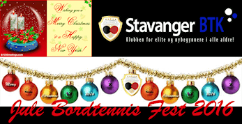 Jule Bordtennis Fest Onsdag 14 desember